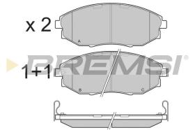 BREMSI BP3399 - B. PADS DODGE, CHEVROLET