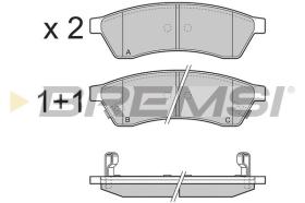 BREMSI BP3400 - B. PADS CHEVROLET