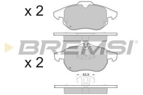 BREMSI BP3402 - B. PADS FIAT