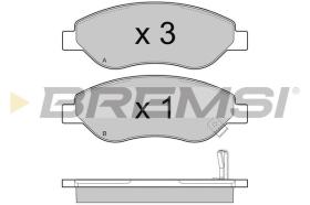 BREMSI BP3407 - B. PADS OPEL