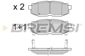 BREMSI BP3408 - B. PADS TOYOTA, SUBARU