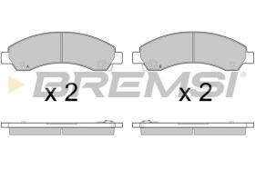 BREMSI BP3411 - B. PADS ISUZU, GREAT WALL