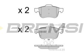 BREMSI BP3413 - B. PADS FIAT, OPEL, LANCIA