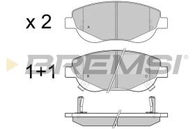 BREMSI BP3421 - B. PADS TOYOTA