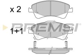 BREMSI BP3422 - B. PADS TOYOTA