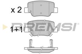 BREMSI BP3424 - B. PADS TOYOTA