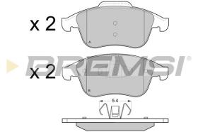 BREMSI BP3430 - B. PADS RENAULT