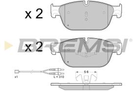 BREMSI BP3432 - B. PADS PEUGEOT, CITROEN, DS