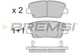 BREMSI BP3435 - B. PADS HYUNDAI, KIA, SSANGYONG