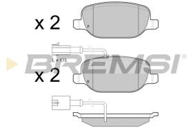 BREMSI BP3437 - B. PADS ALFA ROMEO