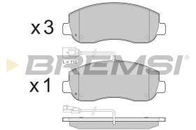 BREMSI BP3439 - B. PADS RENAULT, NISSAN, OPEL