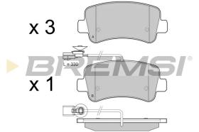 BREMSI BP3441 - B. PADS RENAULT, NISSAN, OPEL