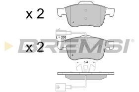 BREMSI BP3443 - B. PADS ALFA ROMEO, DODGE