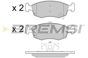 BREMSI BP3445 - B. PADS FIAT, LANCIA