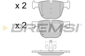 BREMSI BP3448 - B. PADS BMW, ALPINA