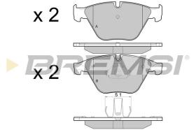 BREMSI BP3452 - B. PADS BMW, DAIHATSU