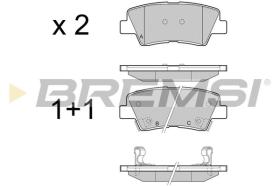 BREMSI BP3456 - B. PADS KIA, HYUNDAI, SSANGYONG