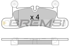 BREMSI BP3459 - B. PADS PORSCHE