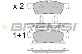 BREMSI BP3460 - B. PADS MERCEDES-BENZ, JEEP, DODGE