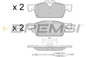 BREMSI BP3464 - B. PADS PEUGEOT