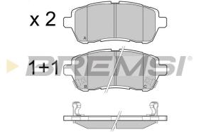 BREMSI BP3466 - B. PADS SUBARU, DAIHATSU, SUZUKI