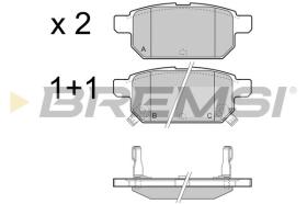 BREMSI BP3467 - B. PADS SUZUKI