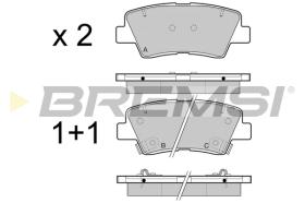 BREMSI BP3471 - B. PADS KIA, HYUNDAI, SSANGYONG