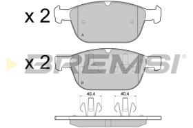 BREMSI BP3475 - B. PADS VOLVO