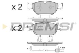 BREMSI BP3476 - B. PADS AUDI