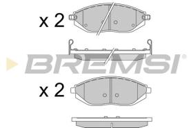 BREMSI BP3513 - B. PADS CHEVROLET