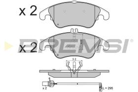 BREMSI BP3515 - B. PADS AUDI