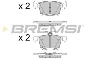 BREMSI BP3518 - B. PADS VW, AUDI, SEAT, SKODA