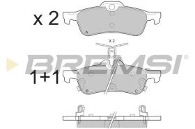 BREMSI BP3528 - B. PADS HONDA