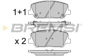 BREMSI BP3530 - B. PADS KIA, HYUNDAI