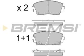 BREMSI BP3532 - B. PADS KIA