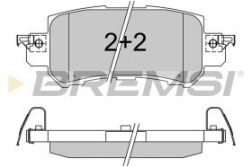 BREMSI BP3536 - B. PADS MAZDA