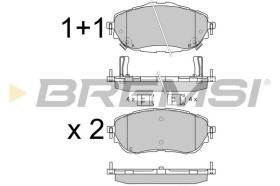 BREMSI BP3537 - B. PADS TOYOTA