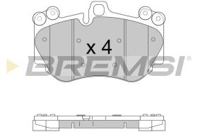 BREMSI BP3568 - B. PADS PORSCHE