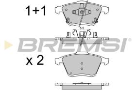 BREMSI BP3569 - B. PADS MAZDA