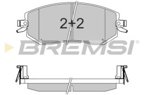 BREMSI BP3570 - B. PADS TOYOTA, SUBARU