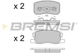 BREMSI BP3578 - B. PADS MITSUBISHI