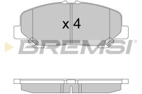 BREMSI BP3579 - B. PADS TOYOTA