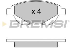 BREMSI BP3580 - B. PADS PEUGEOT, CITROEN