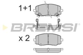 BREMSI BP3583 - B. PADS HYUNDAI