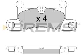 BREMSI BP3585 - B. PADS VW, PORSCHE