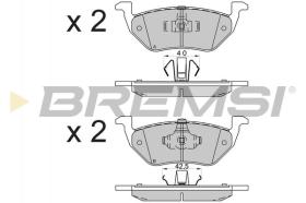 BREMSI BP3587 - B. PADS FORD, MAZDA