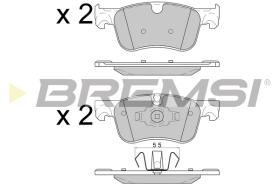 BREMSI BP3597 - B. PADS OPEL, PEUGEOT, CITROEN