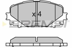 BREMSI BP3600 - B. PADS TOYOTA, DAIHATSU