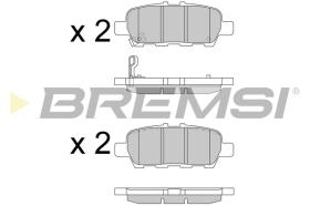 BREMSI BP3608 - B. PADS RENAULT, NISSAN, INFINITI