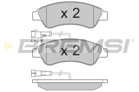 BREMSI BP3612 - B. PADS FIAT, PEUGEOT, CITROEN